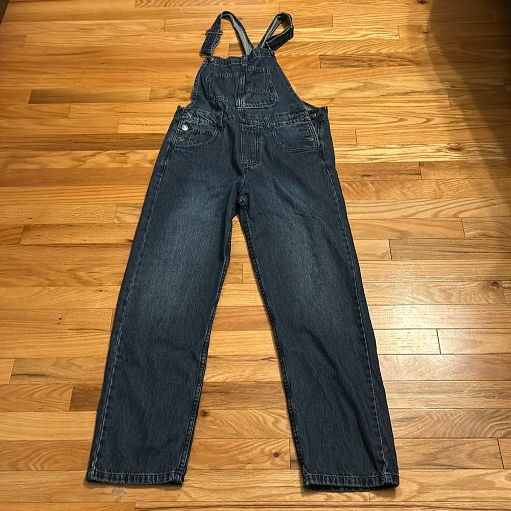 Free People Ziggy overalls, XS. Inky indigo (dark denim). Worn twice.